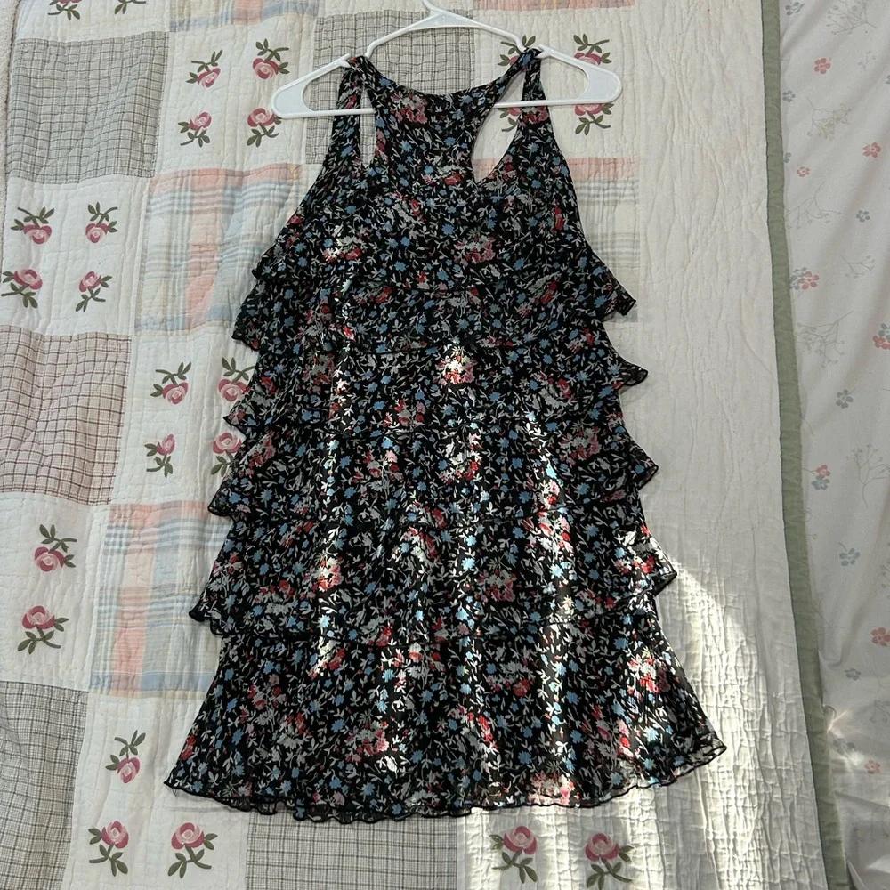 Floral Ruffle Mini Dress - Picture 3 of 3